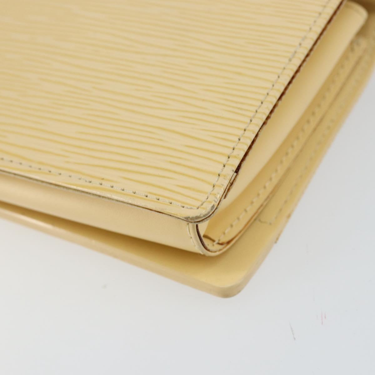 LOUIS VUITTON Epi Leather Honfleur Shoulder Bag Vanilla M5273A LV Auth 144438