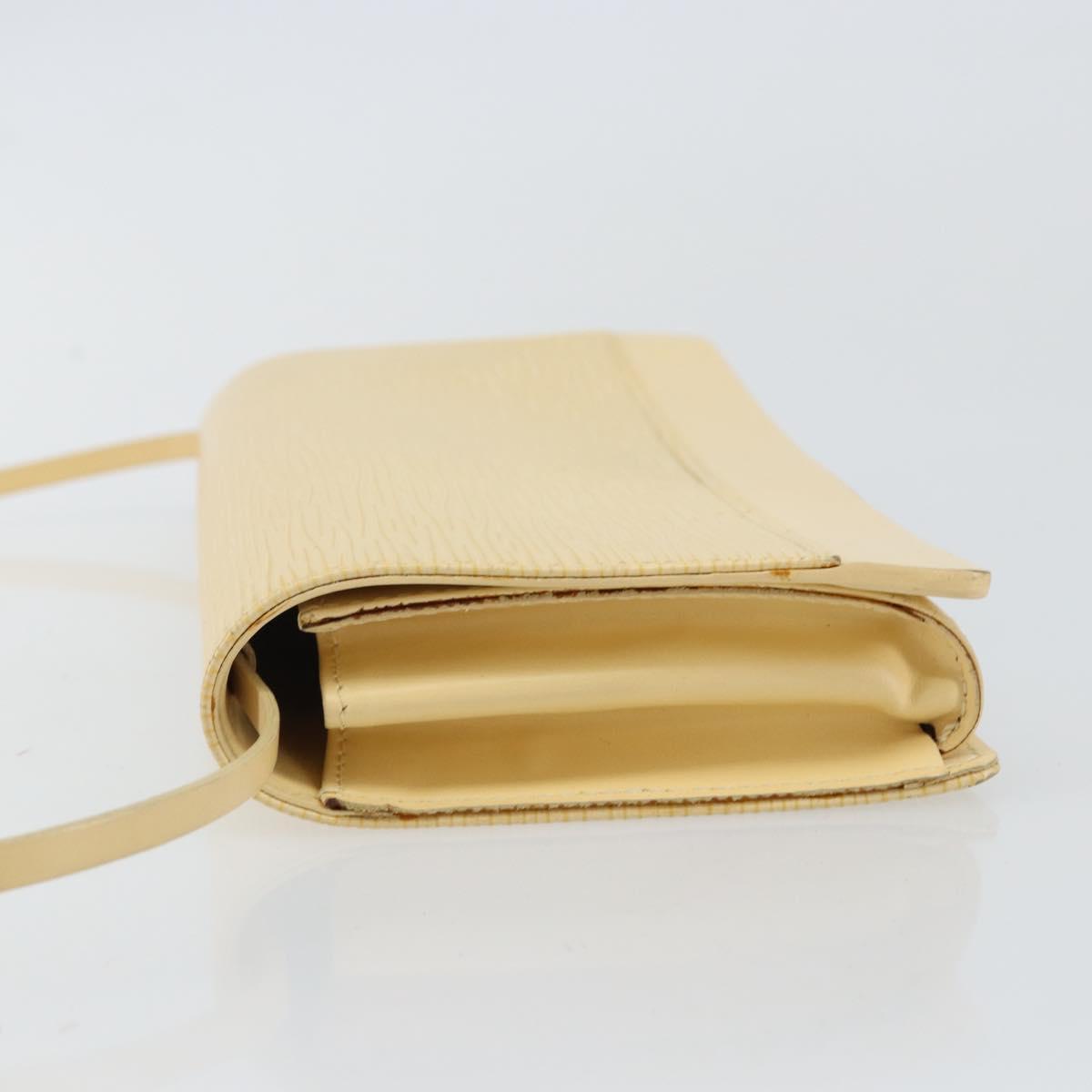 LOUIS VUITTON Epi Leather Honfleur Shoulder Bag Vanilla M5273A LV Auth 144438