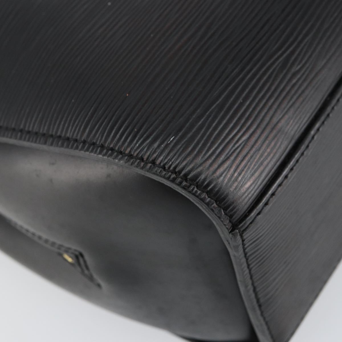 LOUIS VUITTON Epi Sorbonne Business Bag Black M54512 LV Auth 144450