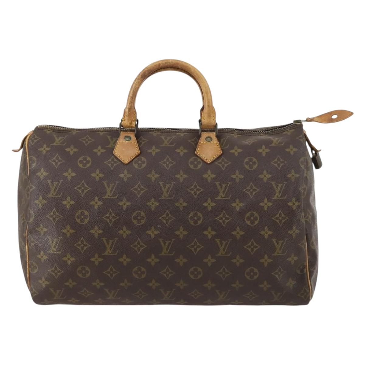 LOUIS VUITTON Monogram Speedy 40 Hand Bag M41522 LV Auth 144455