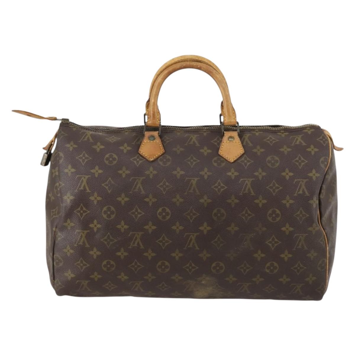 LOUIS VUITTON Monogram Speedy 40 Hand Bag M41522 LV Auth 144455