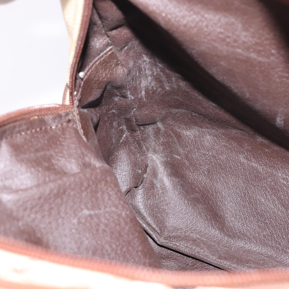 BURBERRY Nova Check Backpack PVC Beige Gold Auth 144466