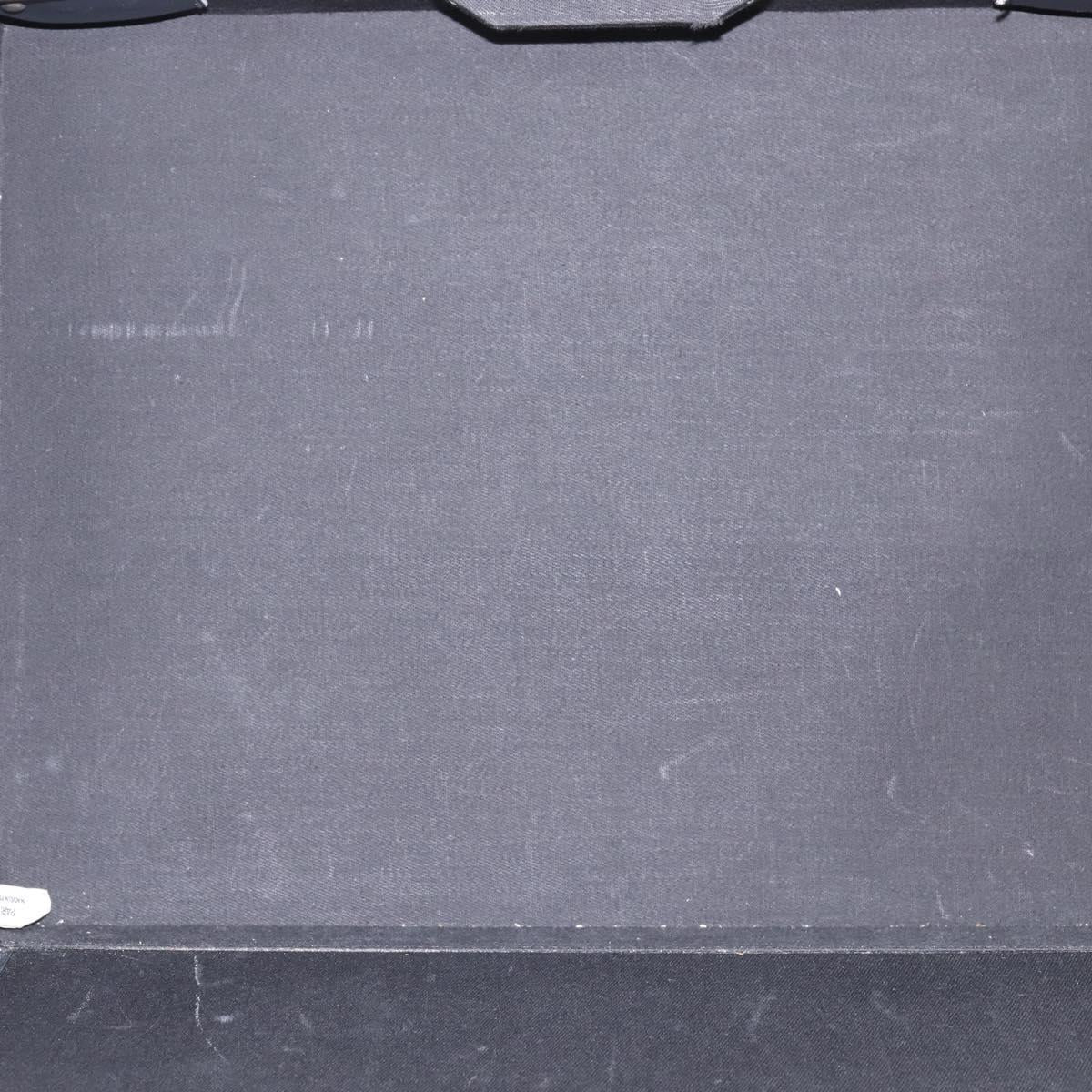 Christian Dior Honeycomb Canvas Attache case Trunk Black Auth 144467