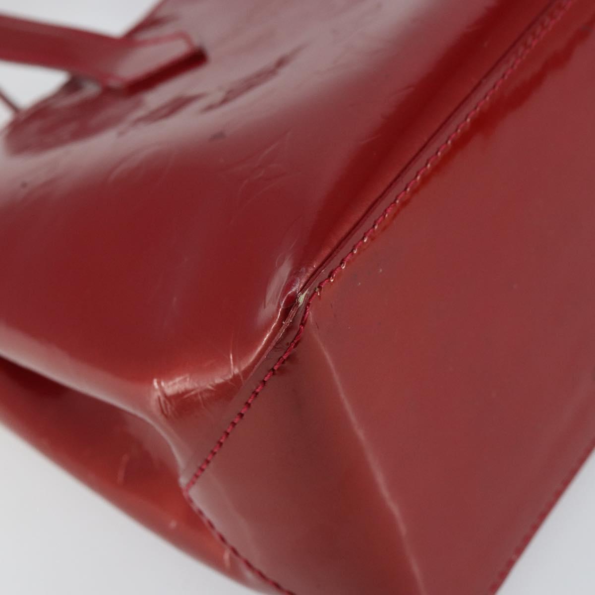 LOUIS VUITTON Monogram Vernis Wilshire PM Bag Pomme D'amour M93642 Auth 144468