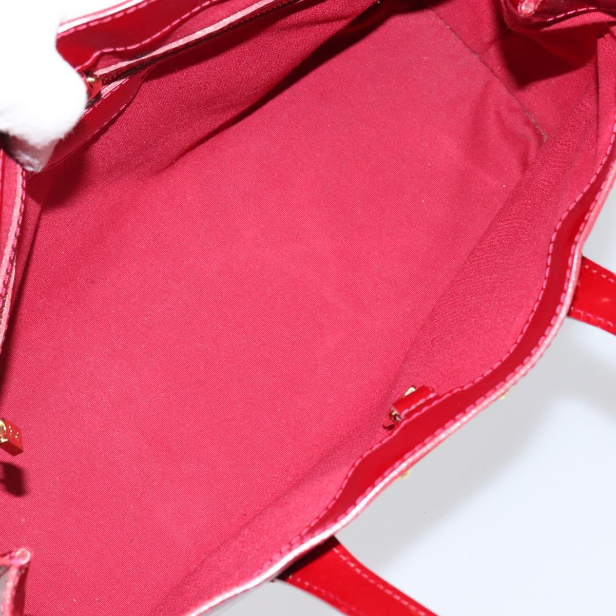 LOUIS VUITTON Monogram Vernis Wilshire PM Bag Pomme D'amour M93642 Auth 144468