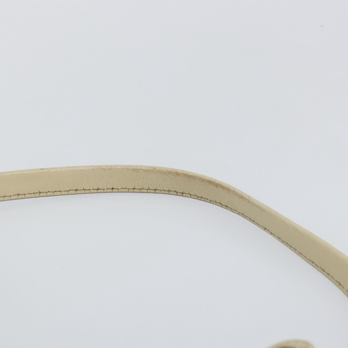 GUCCI GG Canvas Abbey Shoulder Bag Beige Gold 169947 Auth 144493