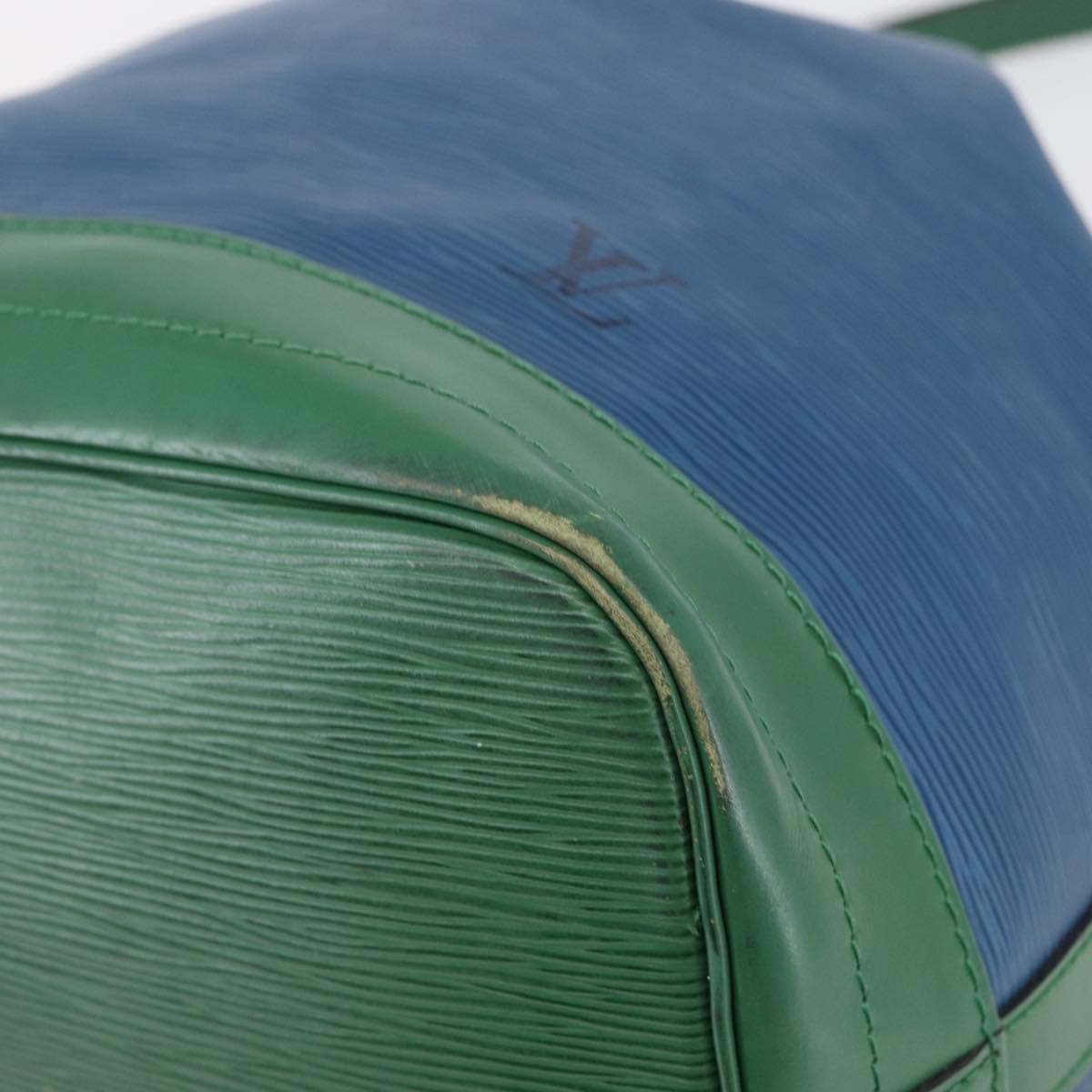 LOUIS VUITTON Epi Noe Shoulder Bag Bicolor Green Blue M44044 LV Auth 144494