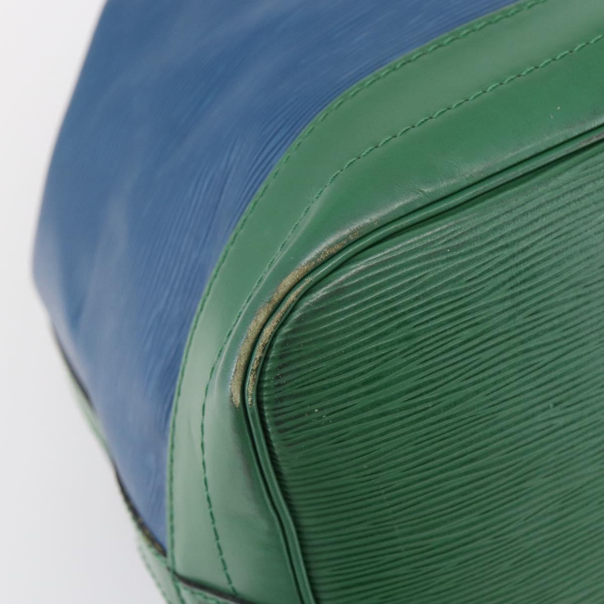 LOUIS VUITTON Epi Noe Shoulder Bag Bicolor Green Blue M44044 LV Auth 144494