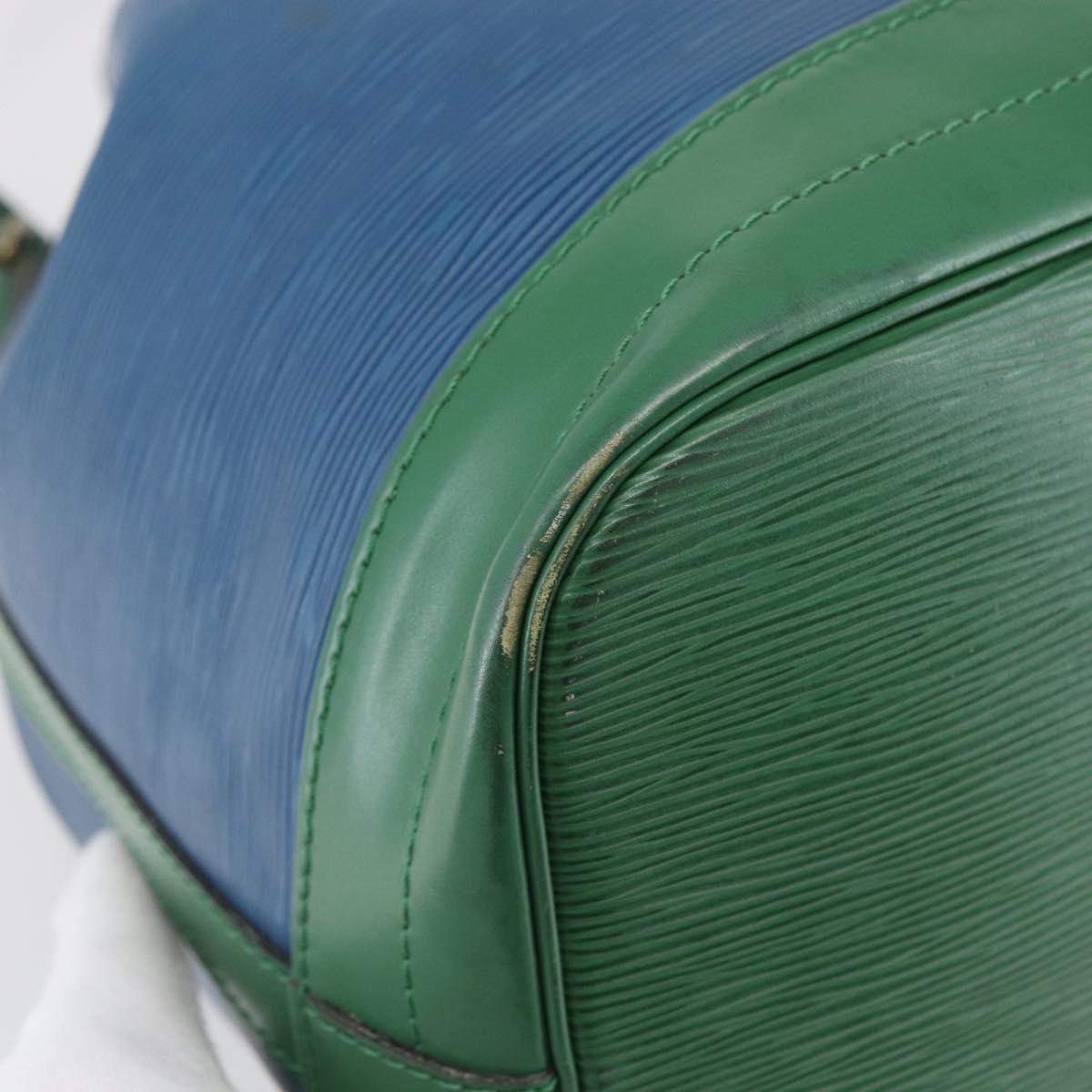 LOUIS VUITTON Epi Noe Shoulder Bag Bicolor Green Blue M44044 LV Auth 144494