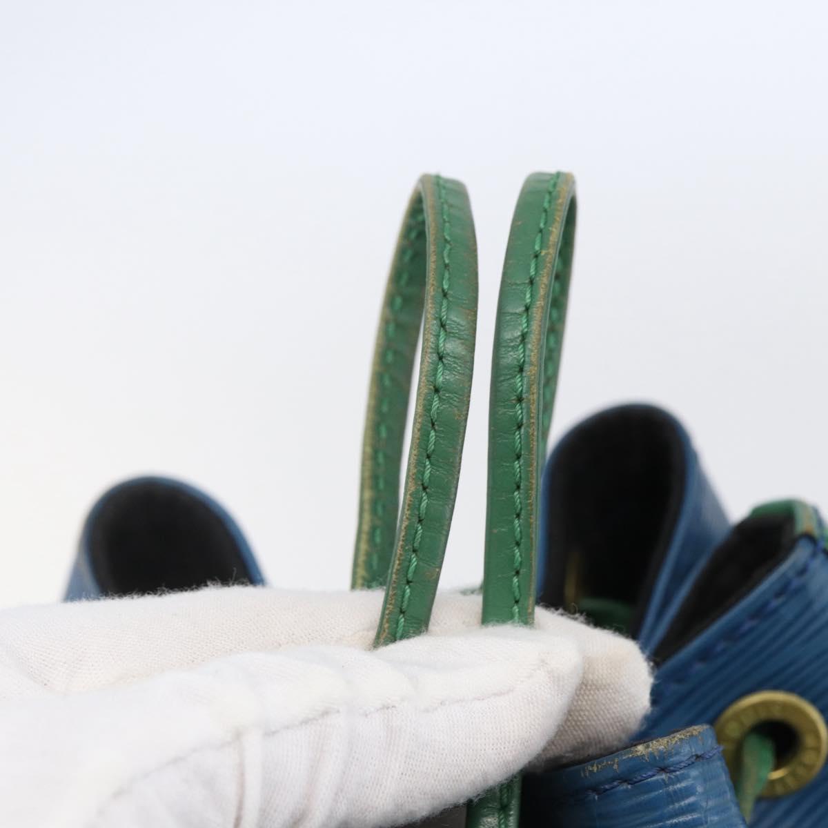 LOUIS VUITTON Epi Noe Shoulder Bag Bicolor Green Blue M44044 LV Auth 144494