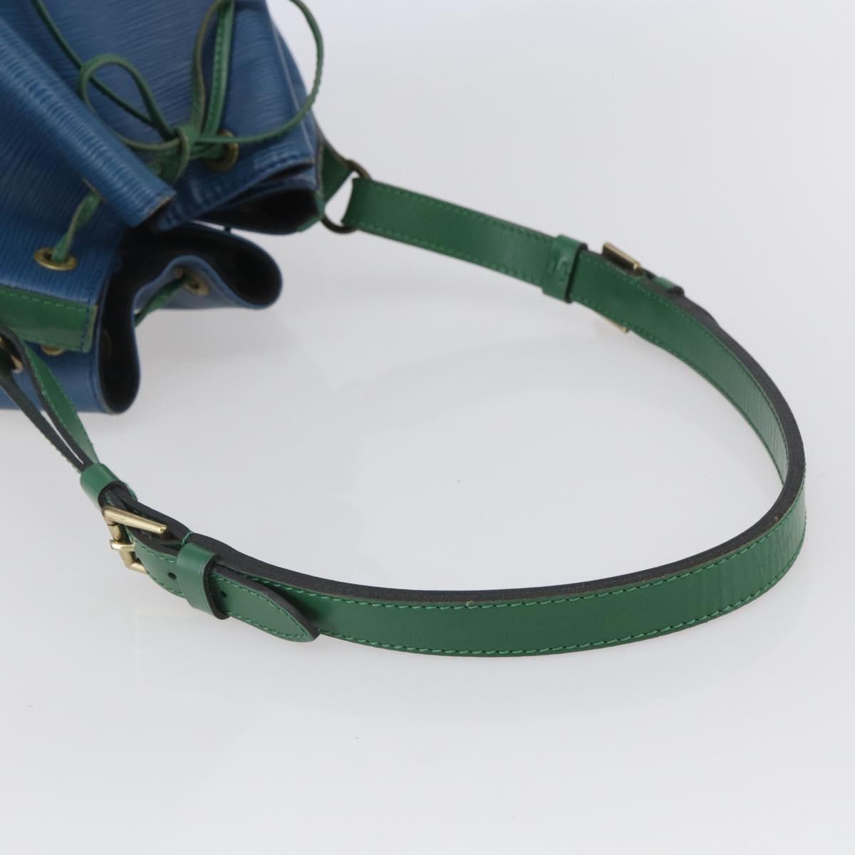 LOUIS VUITTON Epi Noe Shoulder Bag Bicolor Green Blue M44044 LV Auth 144494