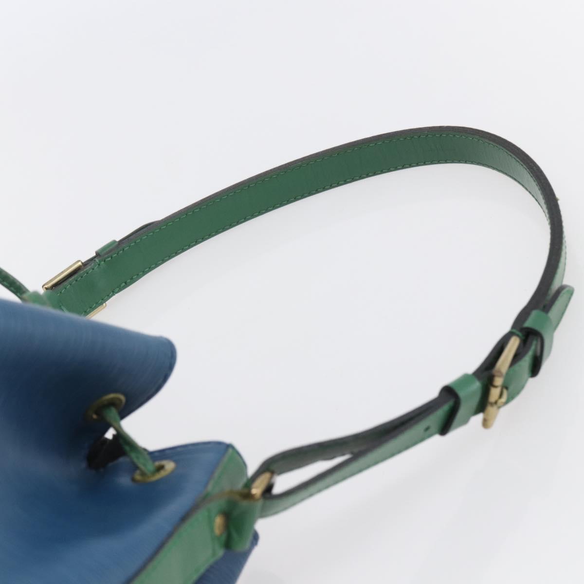 LOUIS VUITTON Epi Noe Shoulder Bag Bicolor Green Blue M44044 LV Auth 144494