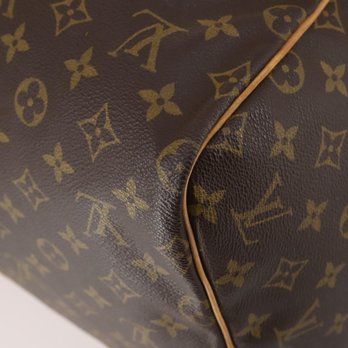 LOUIS VUITTON Monogram Sac Souple 55 Boston Bag M41622 LV Auth 144496
