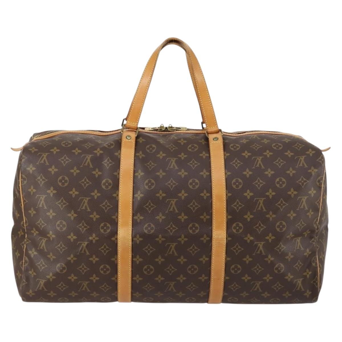 LOUIS VUITTON Monogram Sac Souple 55 Boston Bag M41622 LV Auth 144496
