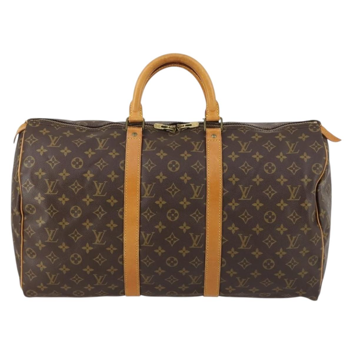 LOUIS VUITTON Monogram Keepall 50 Boston Bag M41426 LV Auth 144497