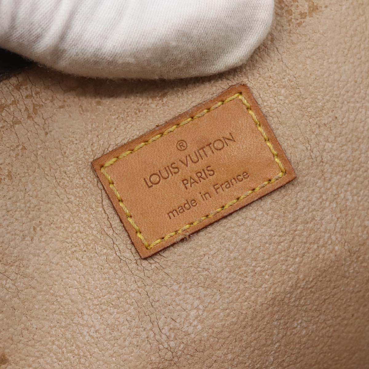 LOUIS VUITTON Monogram Sac Plat Hand Bag M51140 LV Auth 144500