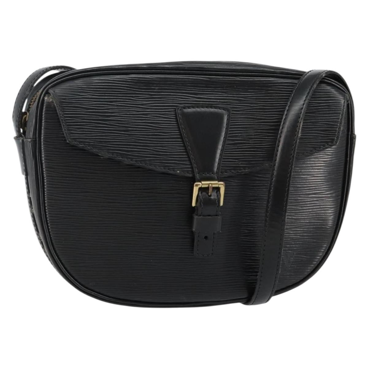 LOUIS VUITTON Epi Jeune Fille MM Shoulder Bag Black M52152 LV Auth 144505A