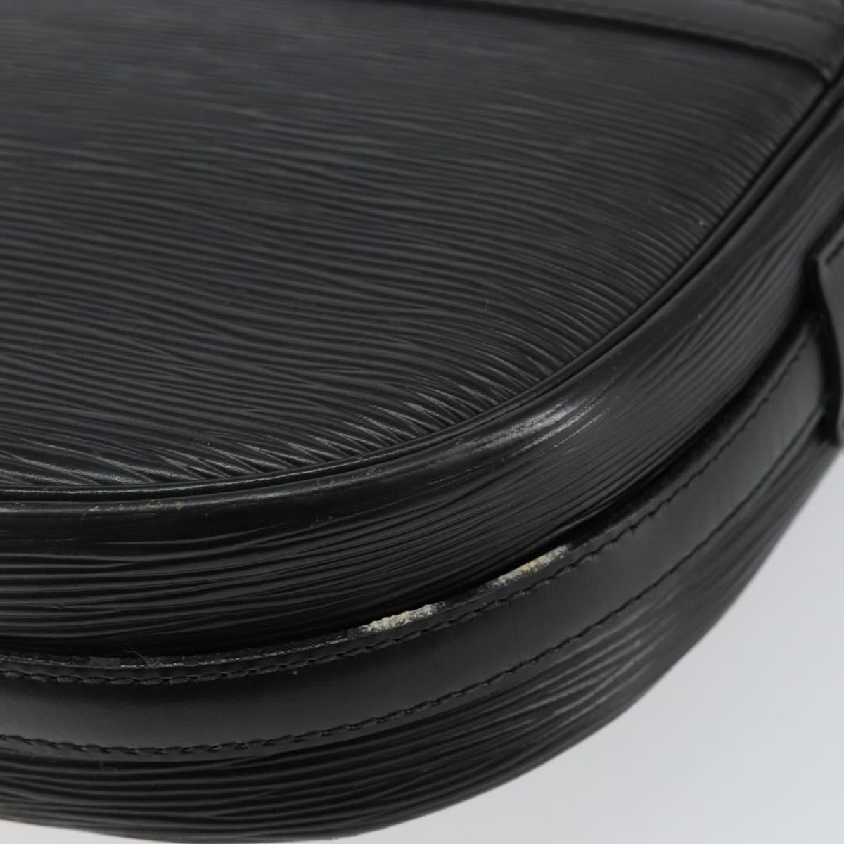 LOUIS VUITTON Epi Jeune Fille MM Shoulder Bag Black M52152 LV Auth 144505