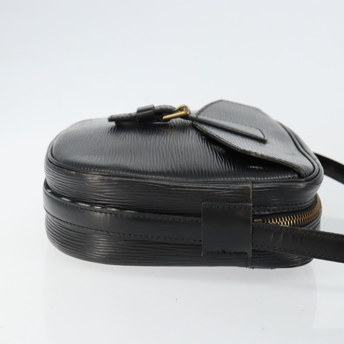 LOUIS VUITTON Epi Jeune Fille MM Shoulder Bag Black M52152 LV Auth 144505