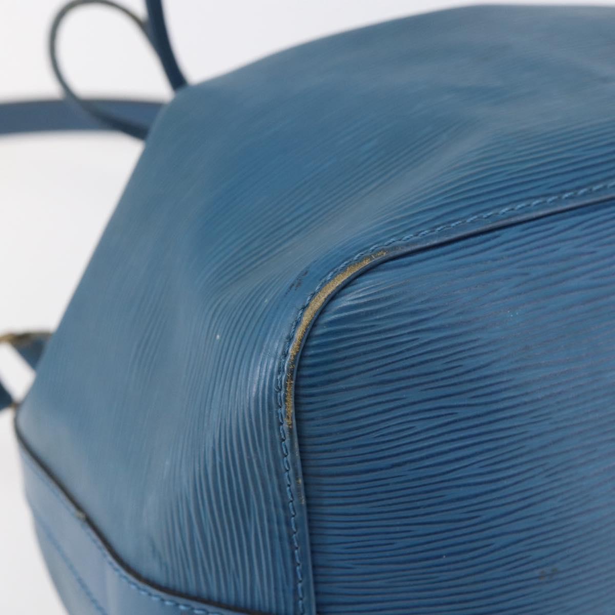 LOUIS VUITTON Epi Petit Noe Shoulder Bag Blue M44105 LV Auth 144506
