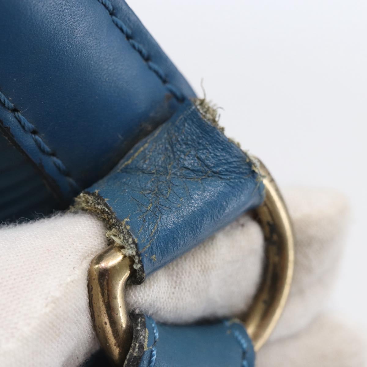 LOUIS VUITTON Epi Petit Noe Shoulder Bag Blue M44105 LV Auth 144506