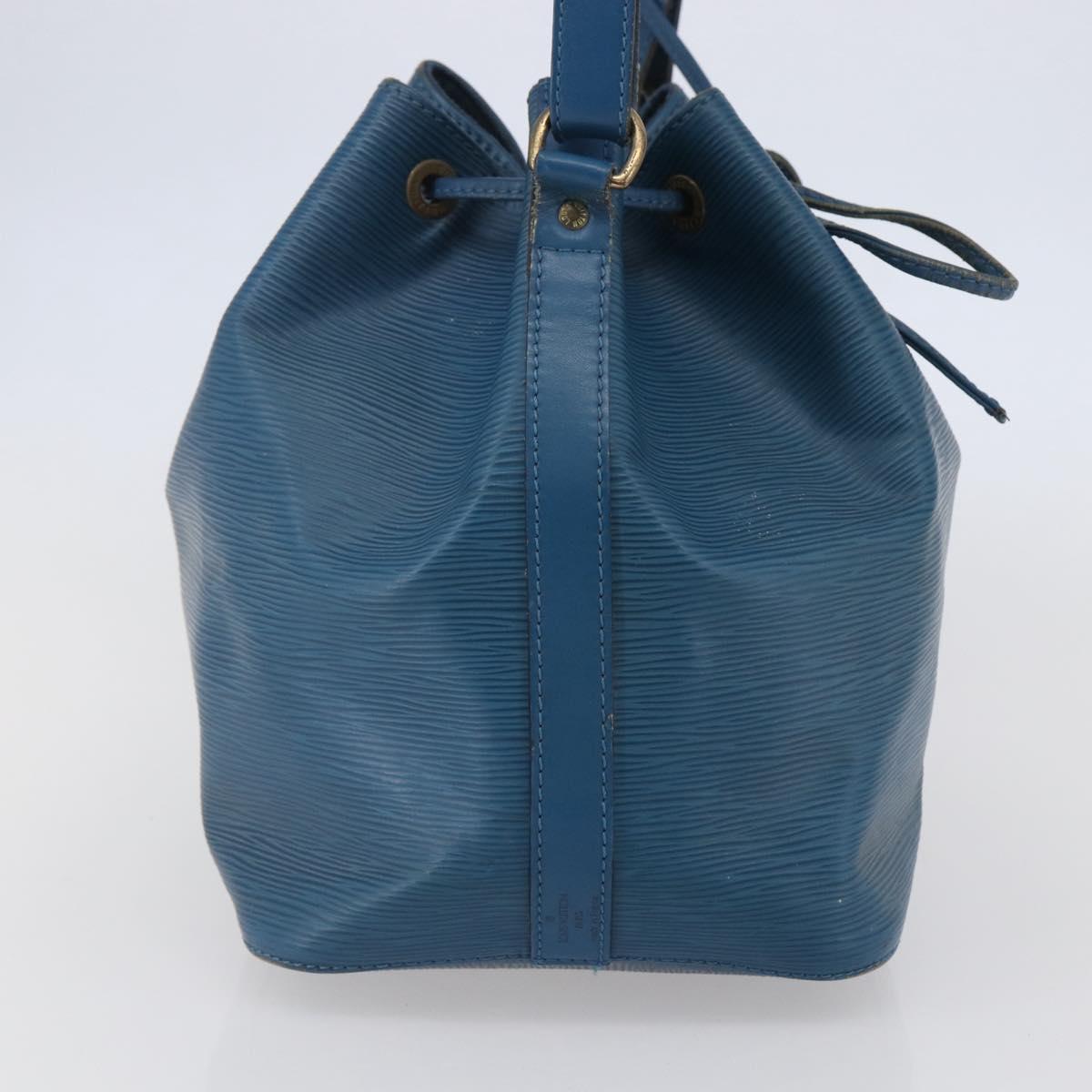 LOUIS VUITTON Epi Petit Noe Shoulder Bag Blue M44105 LV Auth 144506