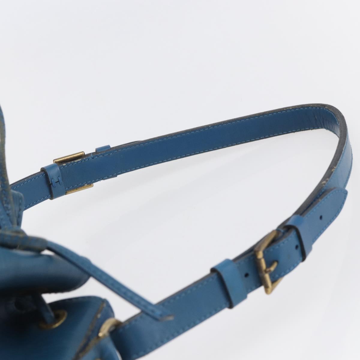 LOUIS VUITTON Epi Petit Noe Shoulder Bag Blue M44105 LV Auth 144506