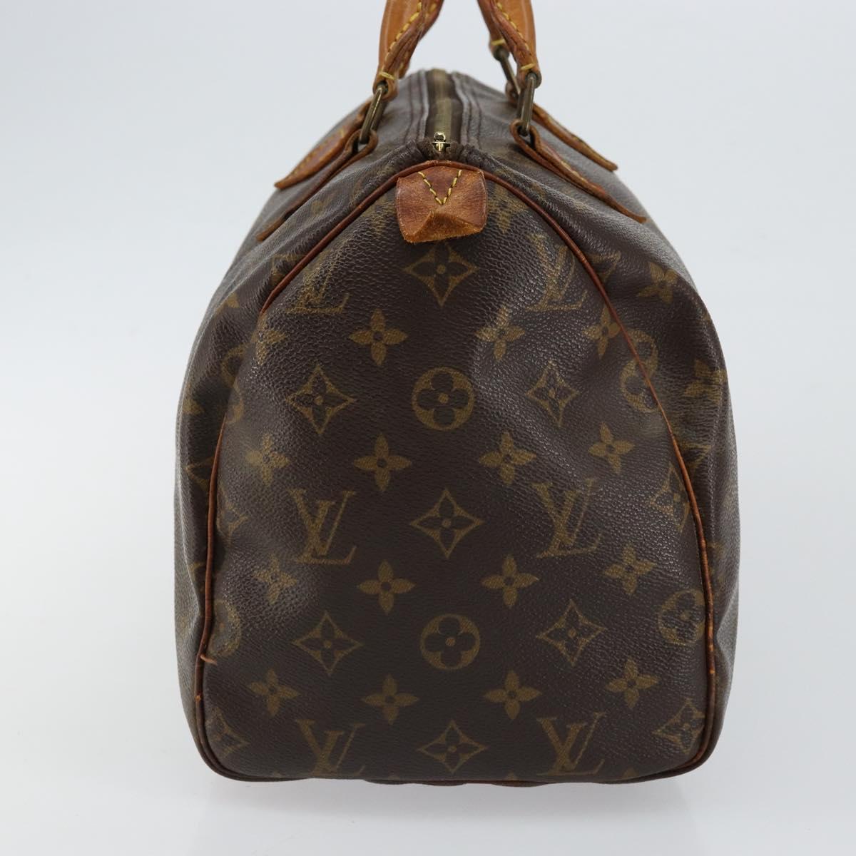LOUIS VUITTON Monogram Speedy 30 Hand Bag M41526 LV Auth 144509