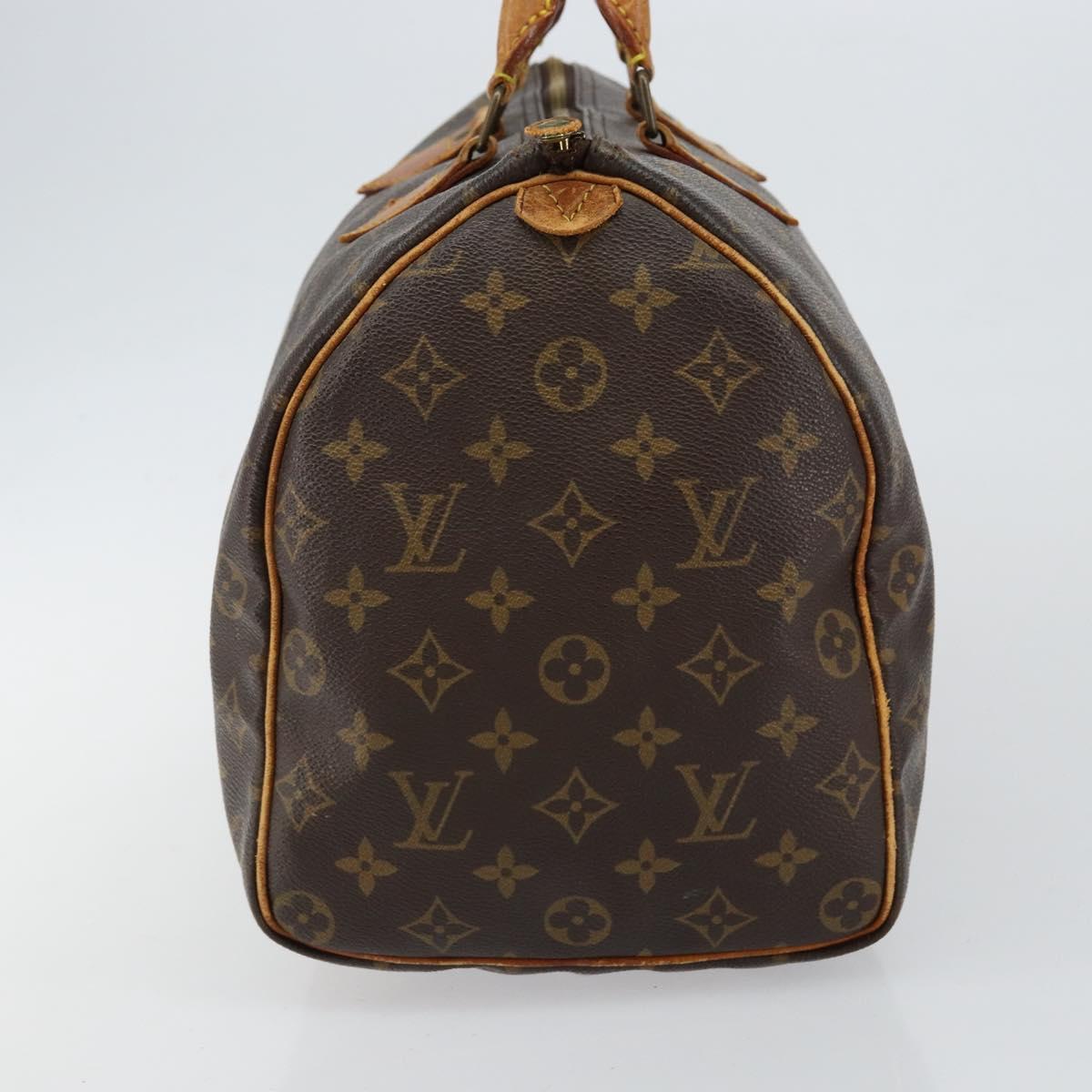 LOUIS VUITTON Monogram Speedy 35 Hand Bag M41524 LV Auth 144514