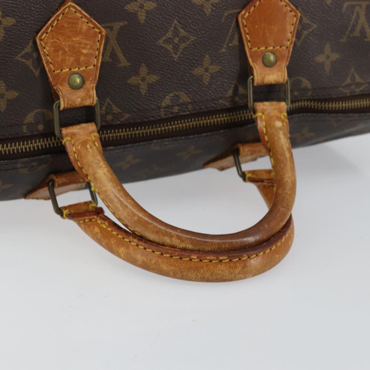 LOUIS VUITTON Monogram Speedy 35 Hand Bag M41524 LV Auth 144514