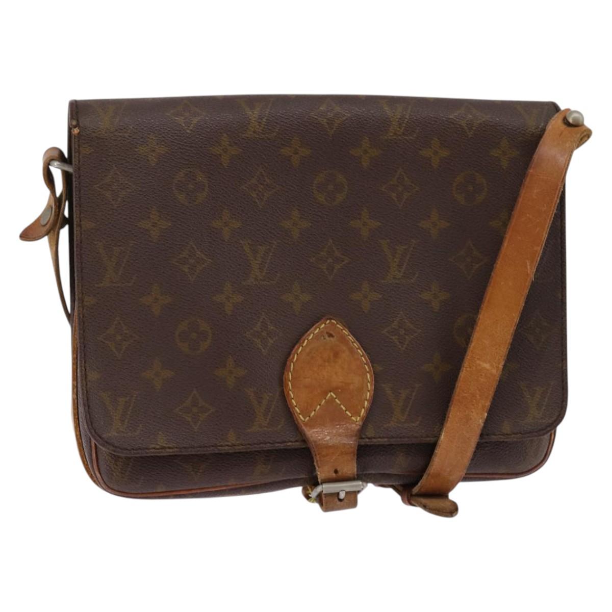 LOUIS VUITTON Monogram Cartouchiere GM Shoulder Bag Vintage M51252 Auth 144515