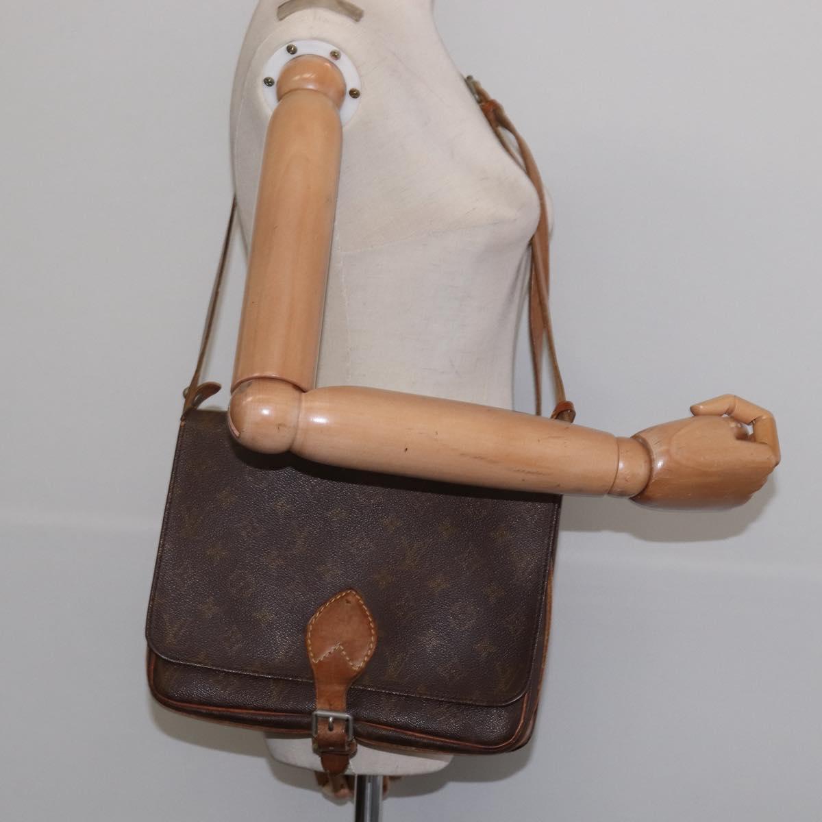 LOUIS VUITTON Monogram Cartouchiere GM Shoulder Bag Vintage M51252 Auth 144515