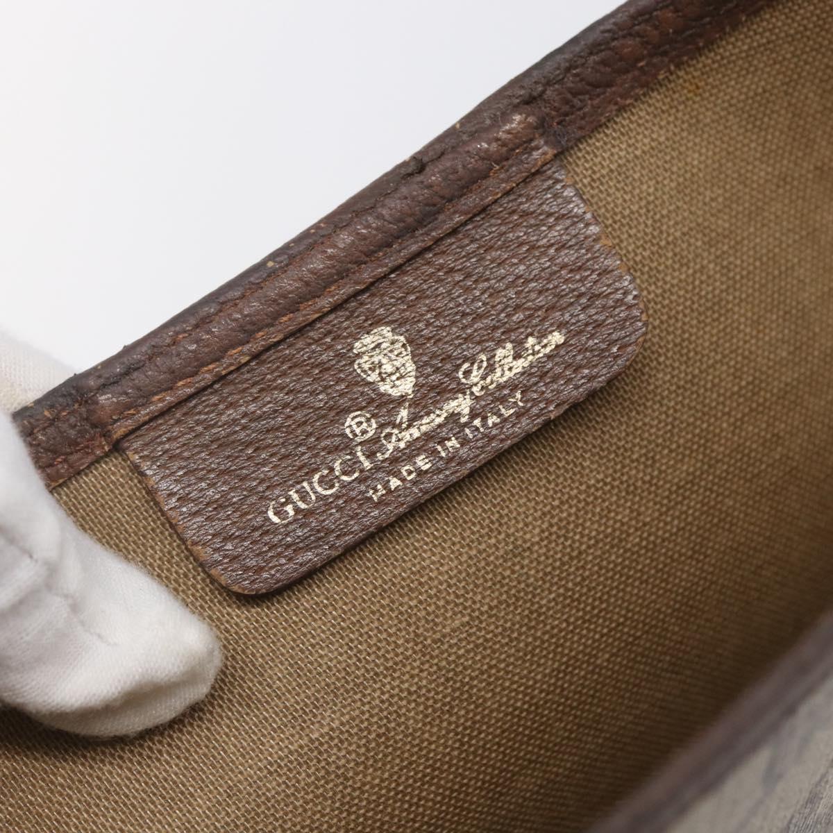 GUCCI GG Supreme Web Sherry Line Tote Bag PVC Beige Red 89 02 003 Auth 144531