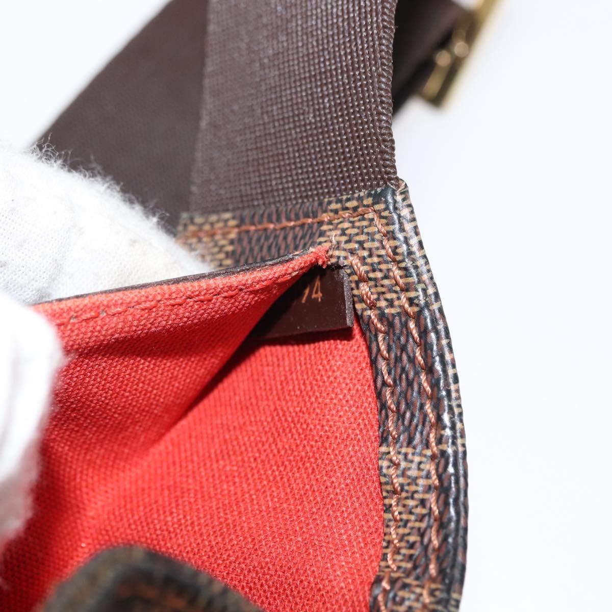 LOUIS VUITTON Damier Ebene Geronimos Shoulder Bag N51994 LV Auth 144535