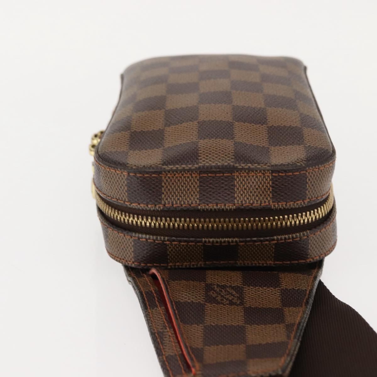 LOUIS VUITTON Damier Ebene Geronimos Shoulder Bag N51994 LV Auth 144535