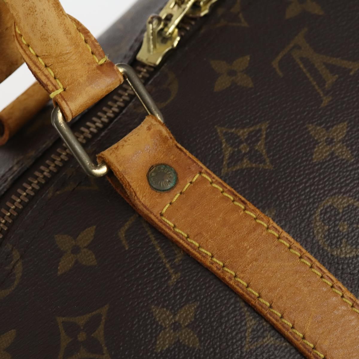 LOUIS VUITTON Monogram Keepall 55 Boston Bag M41424 LV Auth 144537