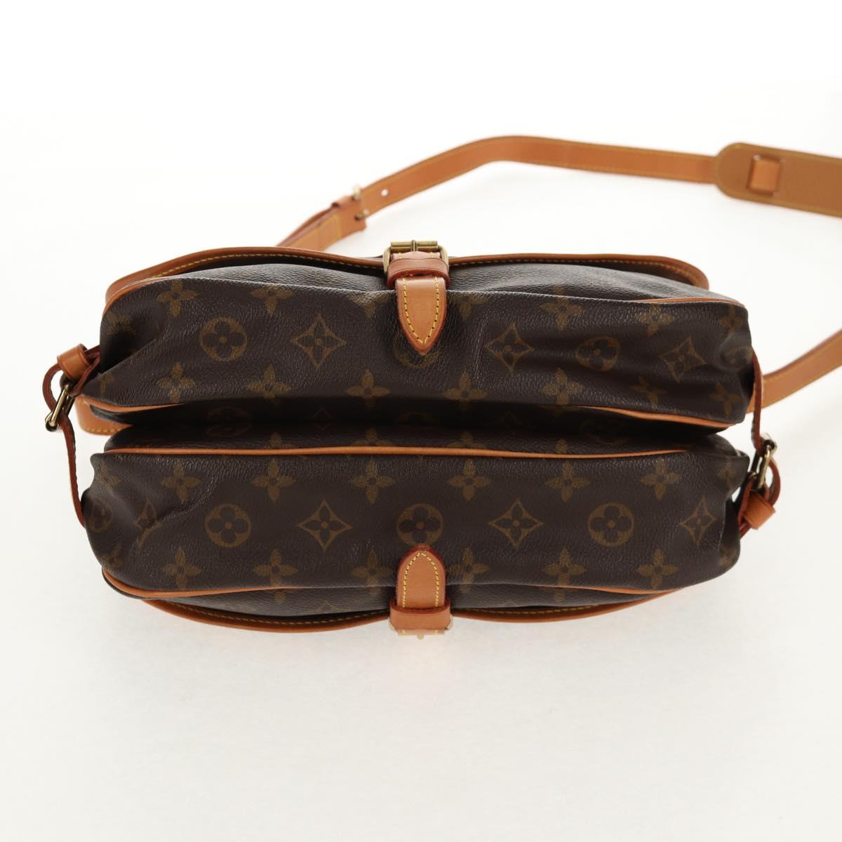 LOUIS VUITTON Monogram Saumur 30 Shoulder Bag M42256 LV Auth 144542V