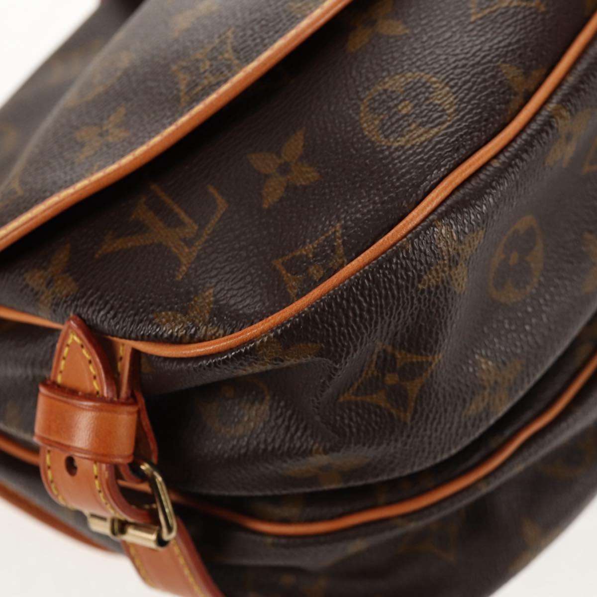 LOUIS VUITTON Monogram Saumur 30 Shoulder Bag M42256 LV Auth 144542A