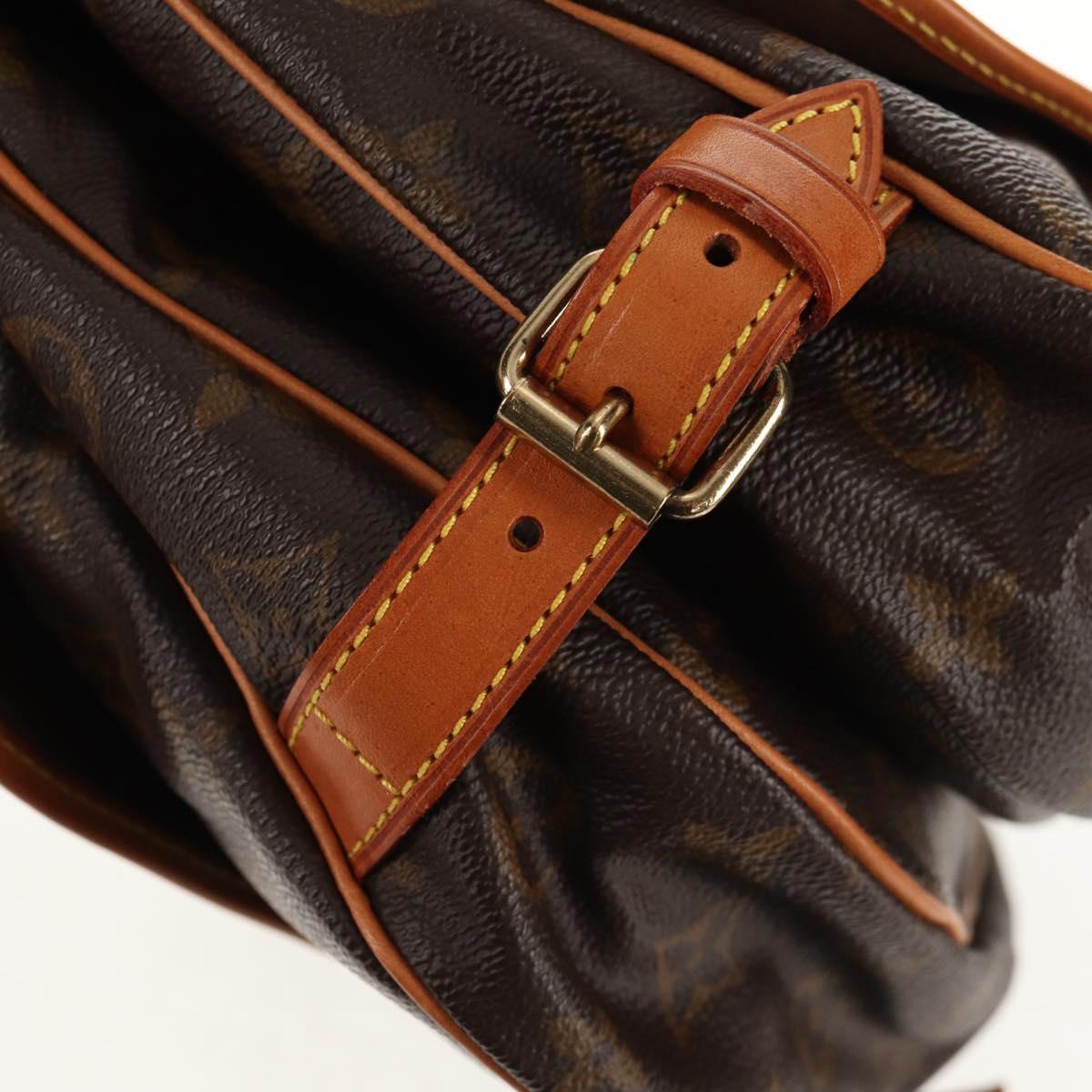 LOUIS VUITTON Monogram Saumur 30 Shoulder Bag M42256 LV Auth 144542A
