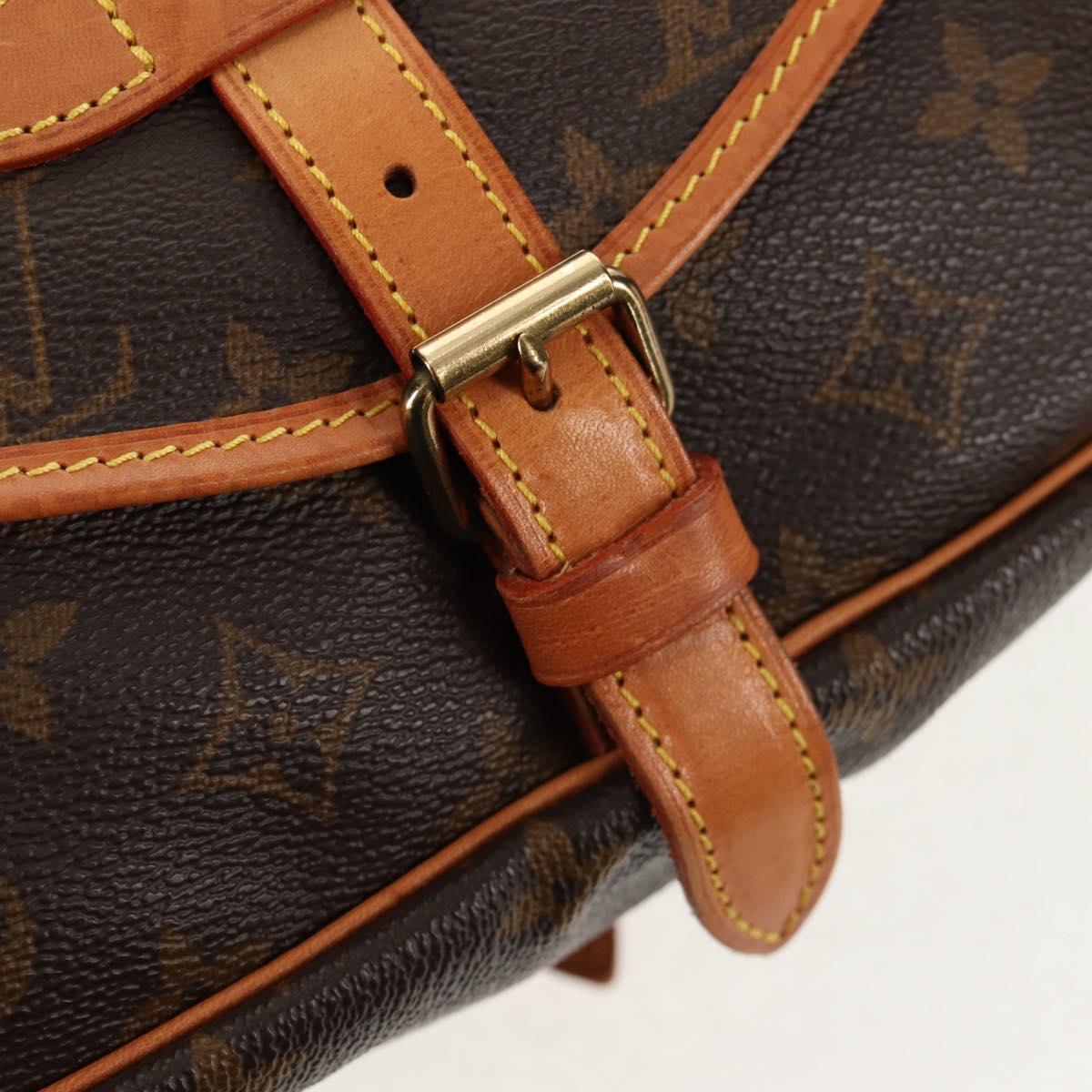 LOUIS VUITTON Monogram Saumur 30 Shoulder Bag M42256 LV Auth 144542V