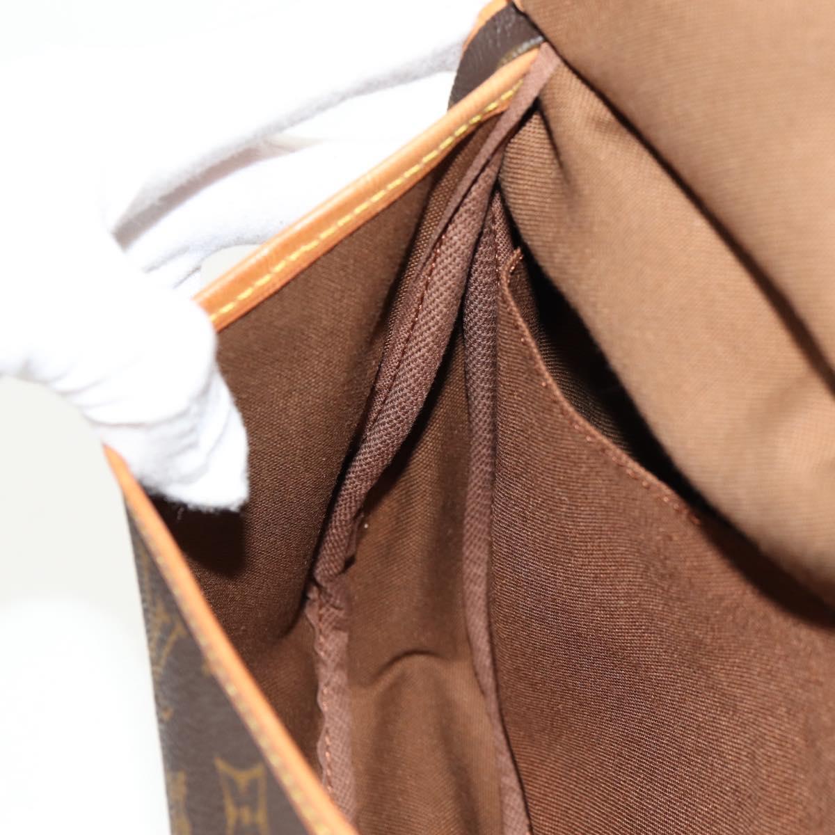 LOUIS VUITTON Monogram Saumur 30 Shoulder Bag M42256 LV Auth 144542A