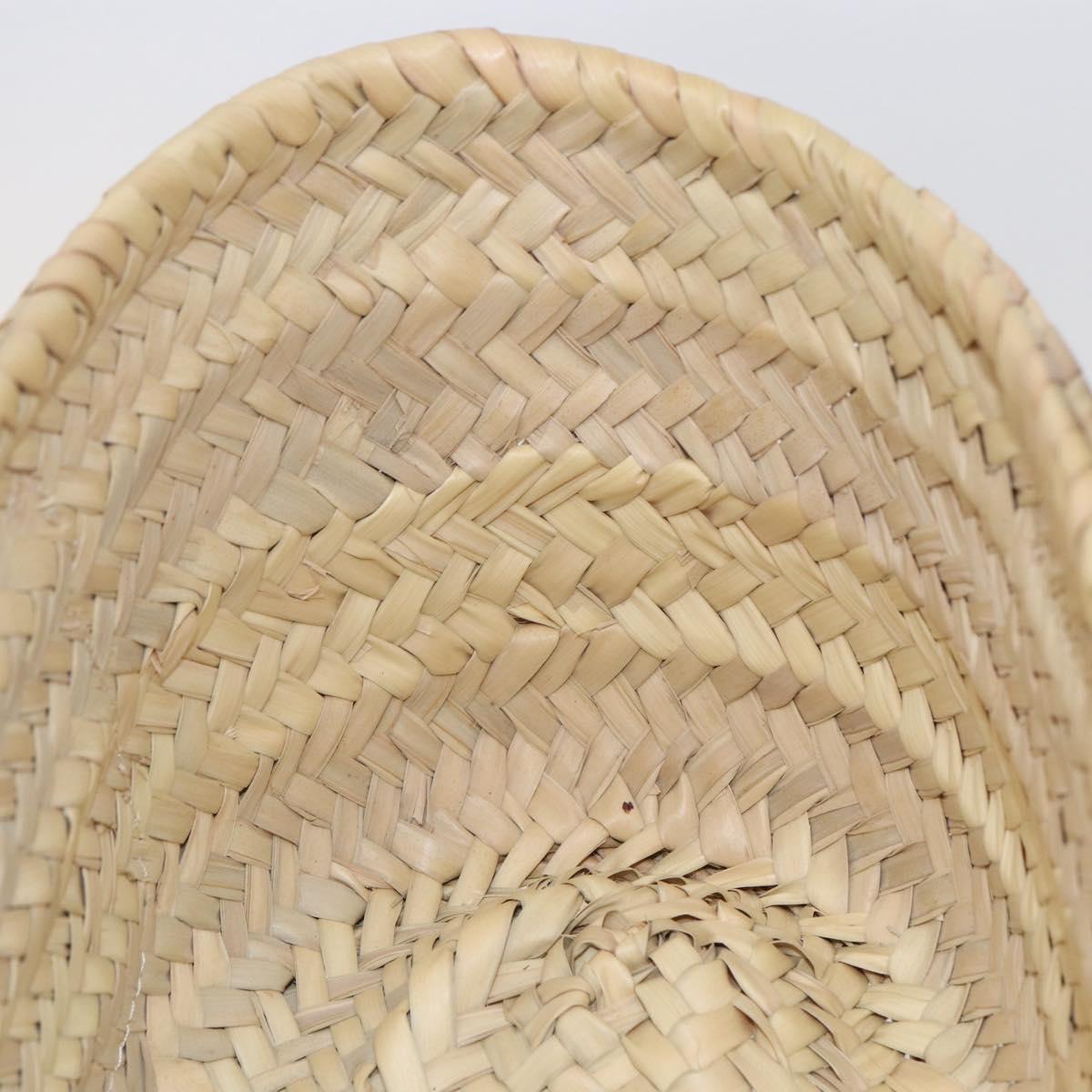 Chloe Mercy Tote Bag Raffia Leather Beige Brown Auth 144547A