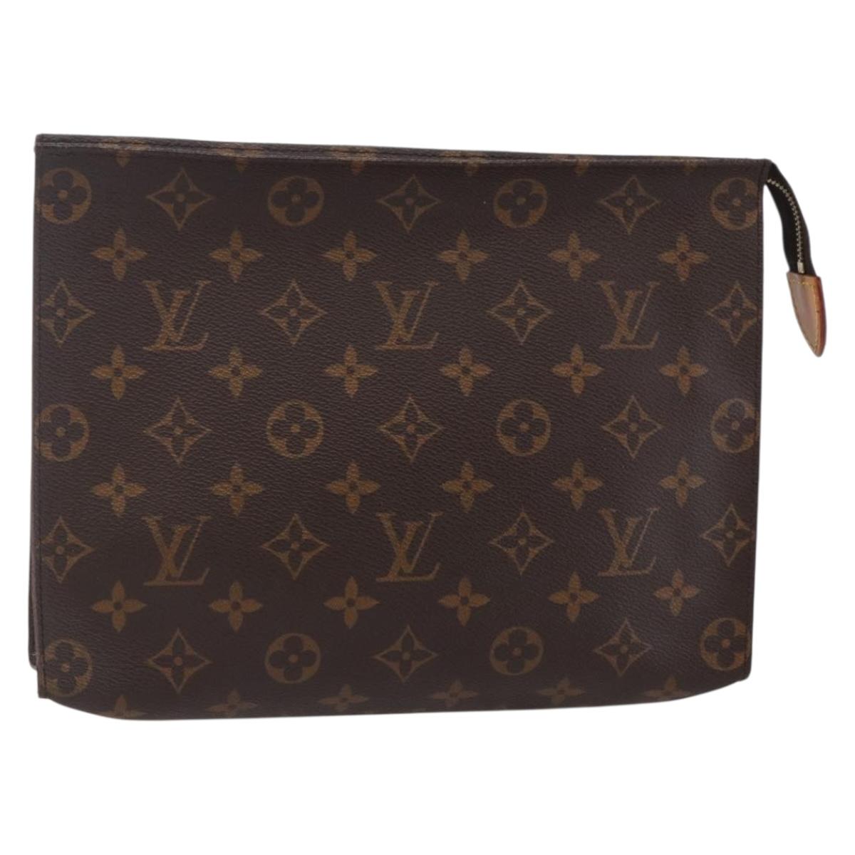 LOUIS VUITTON Monogram Poche Toilette 26 Pouch M47542 LV Auth 144548