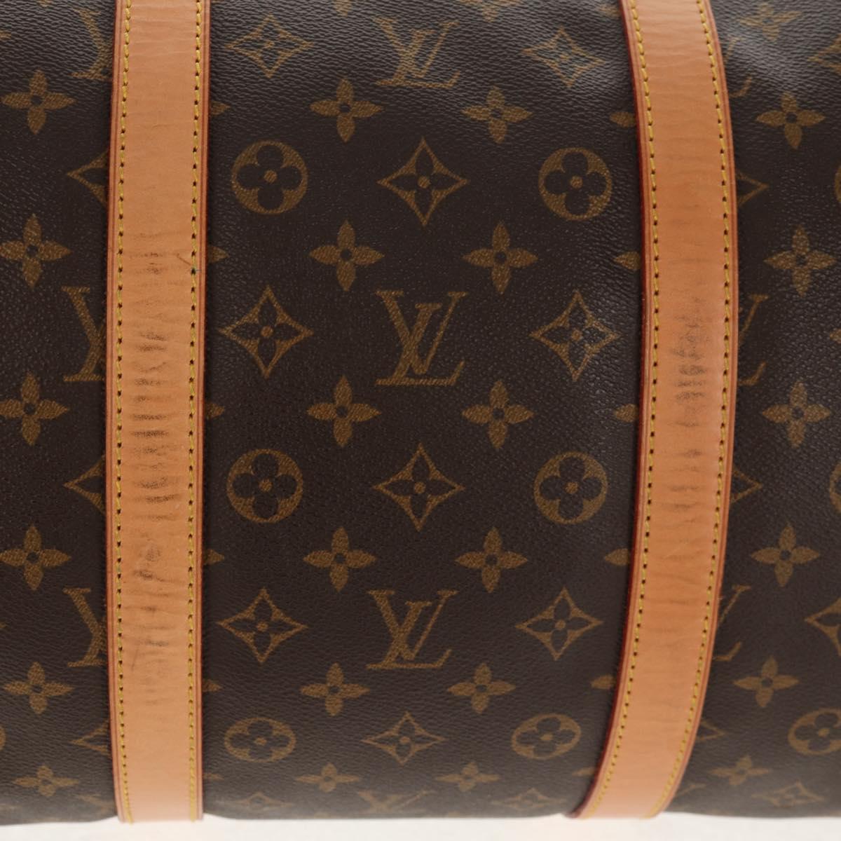 LOUIS VUITTON Monogram Keepall 55 Boston Bag M41424 LV Auth 144559V