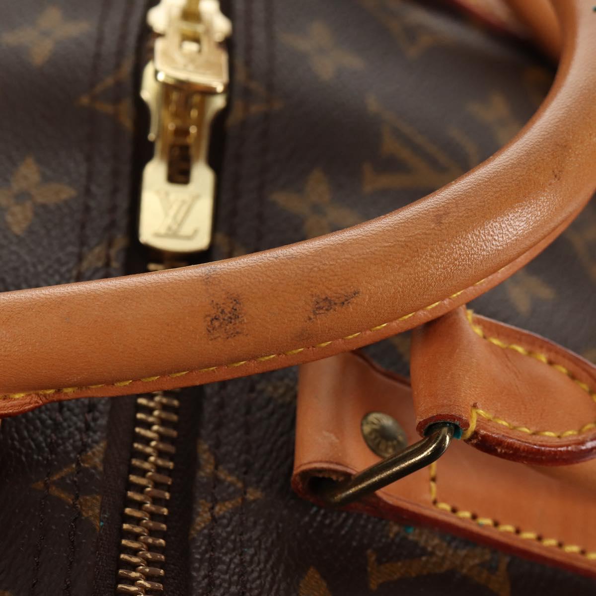 LOUIS VUITTON Monogram Keepall 55 Boston Bag M41424 LV Auth 144559V