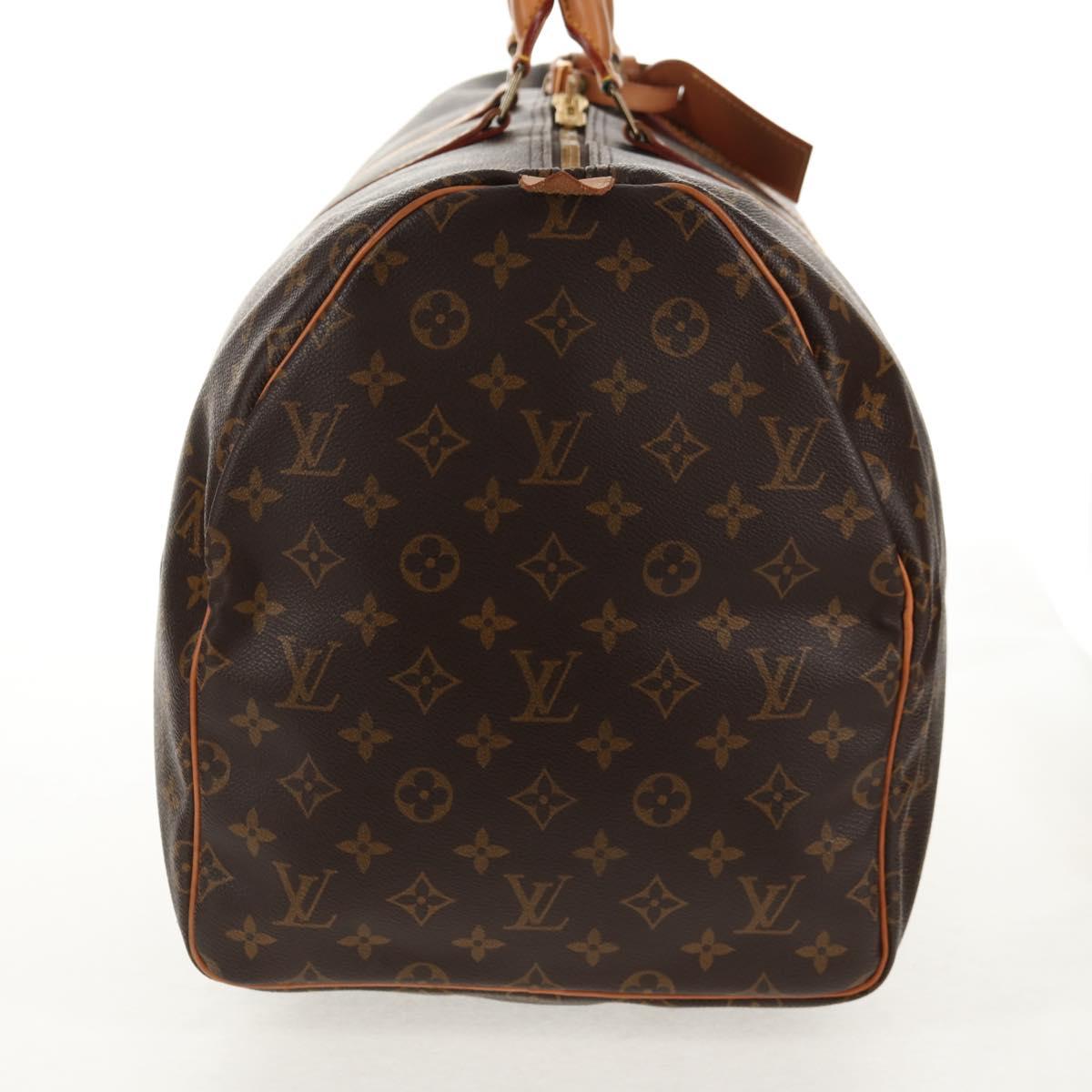 LOUIS VUITTON Monogram Keepall 55 Boston Bag M41424 LV Auth 144559V