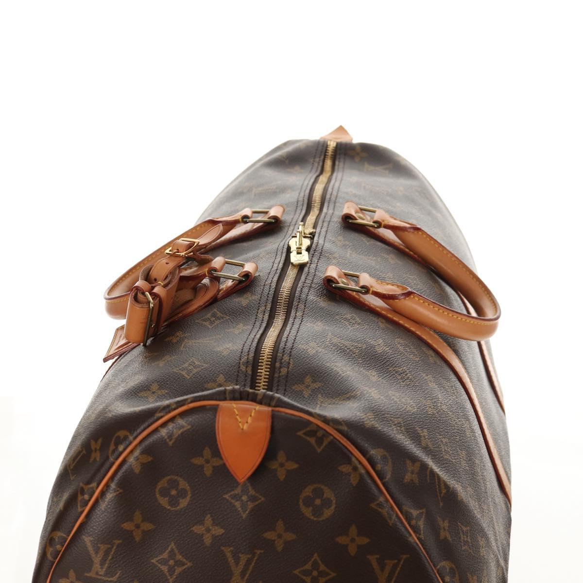 LOUIS VUITTON Monogram Keepall 55 Boston Bag M41424 LV Auth 144559V