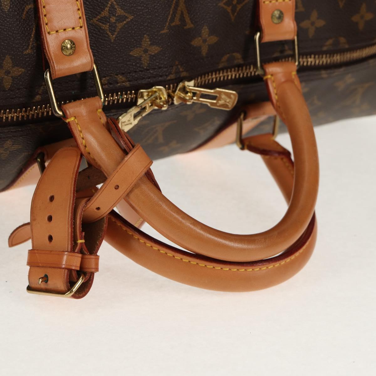 LOUIS VUITTON Monogram Keepall 55 Boston Bag M41424 LV Auth 144559V