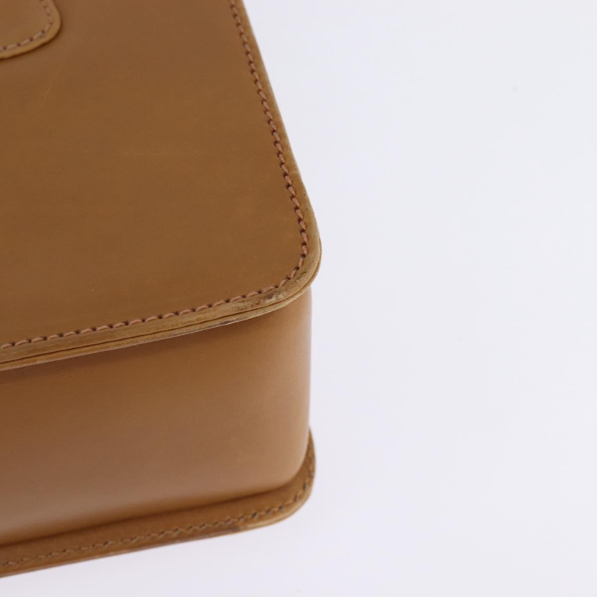 GUCCI Bamboo Hand Bag Leather Brown Gold 000 113 0231 Auth 144565