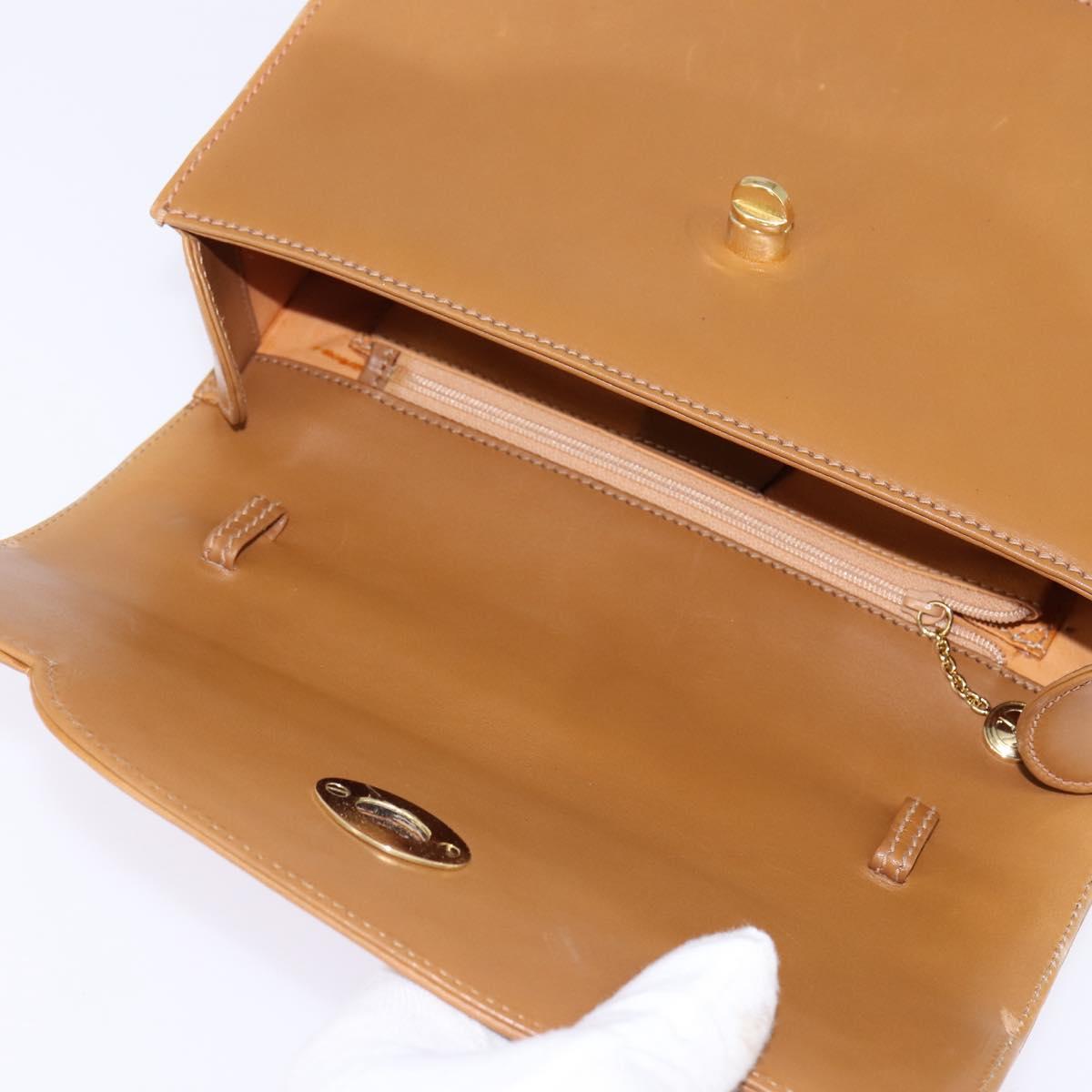 GUCCI Bamboo Hand Bag Leather Brown Gold 000 113 0231 Auth 144565